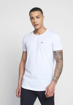 Denham Luis Longline Tee - Basic T-Shirt - White