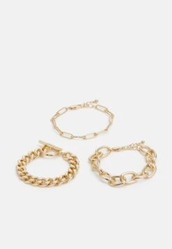 Pieces Pcoana Bracelet 3 Pack - Bracelet - Gold-Coloured