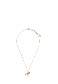 Enamel Robin - Necklace - Goldcoloured