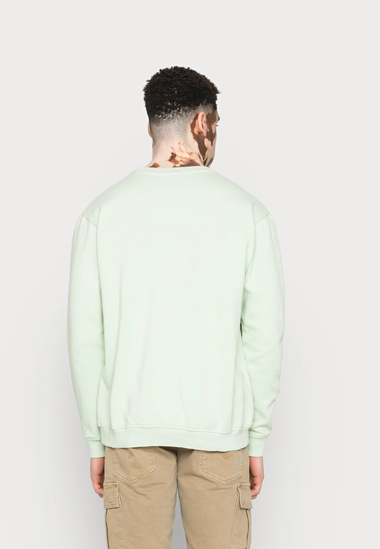 Mennace Unisex Washed Regular - Sweatshirt - Light Green 3 Mennace Unisex Washed Regular - Sweatshirt - Light Green - Image 3