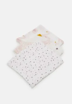 LÄSSIG Heavenly Soft Swaddle Little Water Swan 3 Pack Unisex - Muslin Blanket - Purple