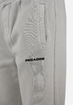 Pegador LOGO WIDE PANTS - Tracksuit Bottoms - Vintage Light Grey/black Gum -Zalando UK-Outlet 8976ff08228b4a7bb583a5823bcd2e1f
