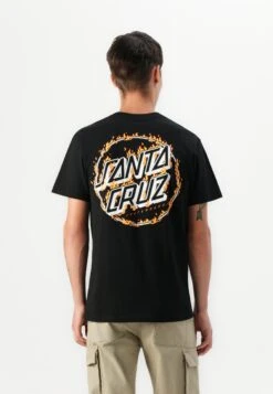 Santa Cruz BURNT OPUS UNISEX - Print T-shirt - Black