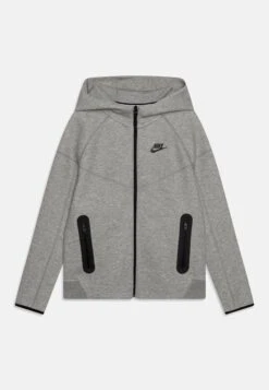 Nike Sportswear Tech Unisex - Zip-Up Sweatshirt - Dark Grey Heather/Black