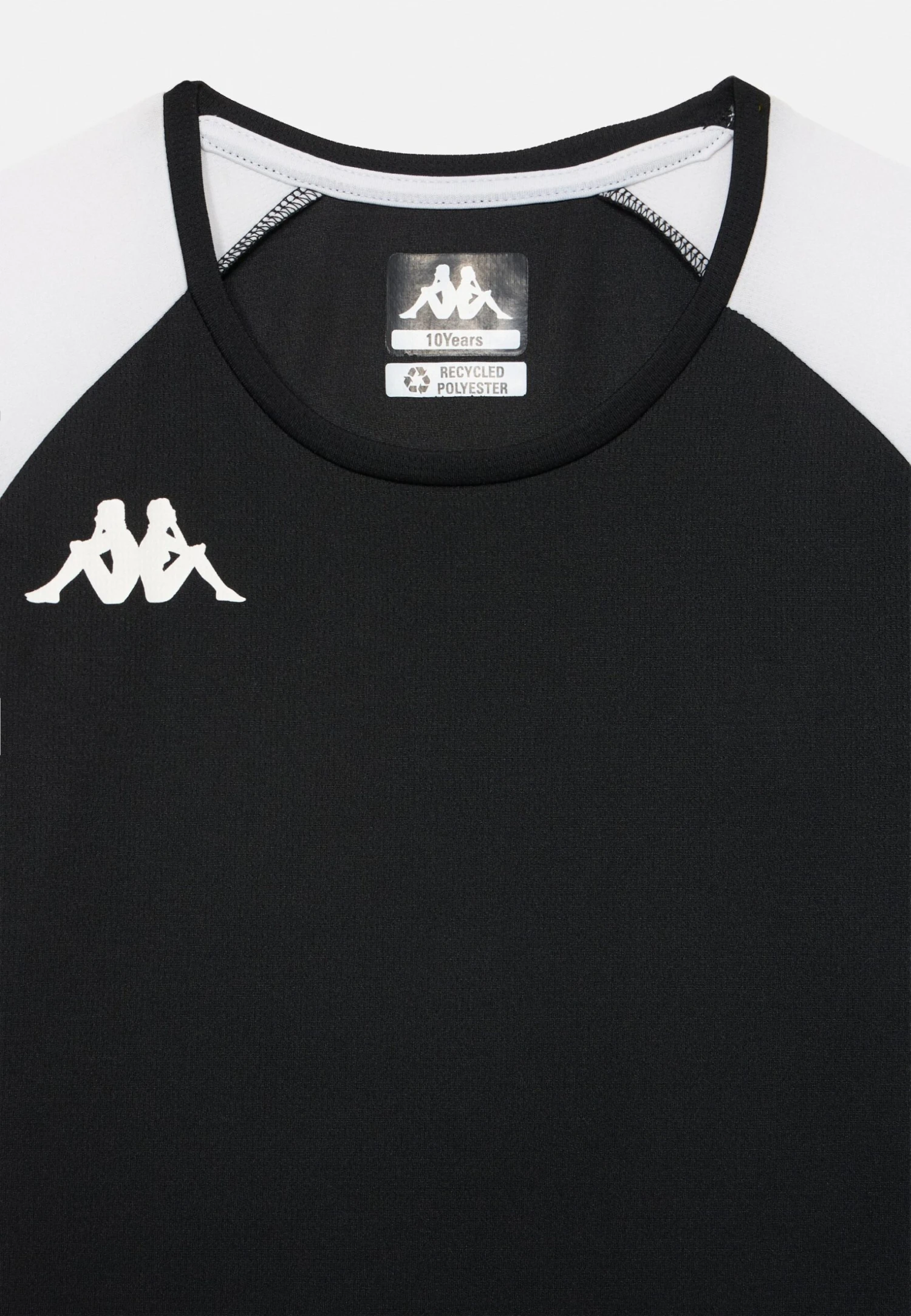 Kappa LORETO UNISEX - Sports T-shirt - Black/white 3 Kappa LORETO UNISEX - Sports T-shirt - Black/white - Image 3