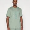 Boss TEE ICONIC - Print T-shirt - Open Green