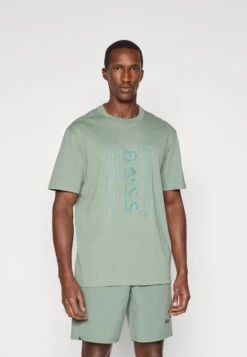 Boss TEE ICONIC - Print T-shirt - Open Green