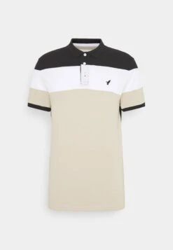 Pier One SLIM - Polo Shirt - Black/sand -Zalando UK-Outlet 8d7d26d9f820420982b145619aafabbf