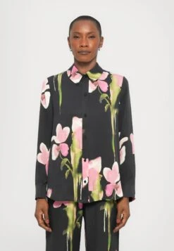 Stine Goya LONG SLEEVE SHIRT - Button-down Blouse - Black