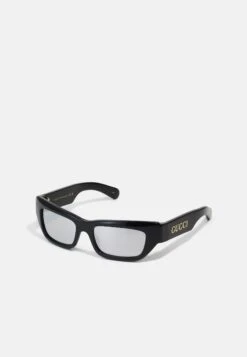 Gucci Unisex - Sunglasses - Black/Silver