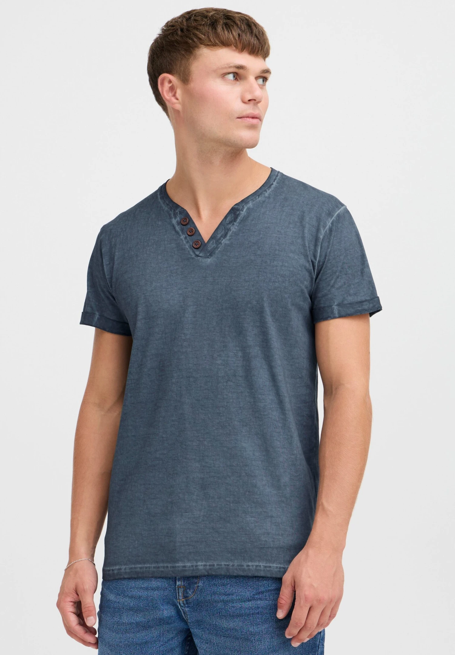 Solid SDTino - Basic T-shirt - Grey 1 Solid SDTino - Basic T-shirt - Grey
