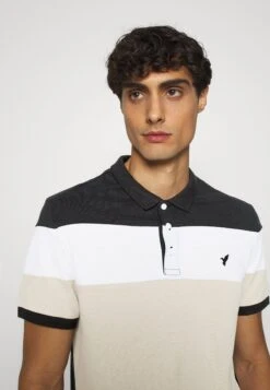 Pier One SLIM - Polo Shirt - Black/sand -Zalando UK-Outlet 8efd3c6bcfd144ac909d5d46d7a2c9da