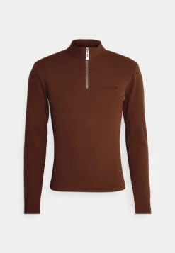 Han Kjøbenhavn Logo Half Zip Sharp Long Sleeve - Long Sleeved Top - Brown -Zalando UK-Outlet 8fb924c94af94e79ae17cb3174f9168f