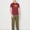 Alpha Industries Print T-shirt - Olive/burgundy