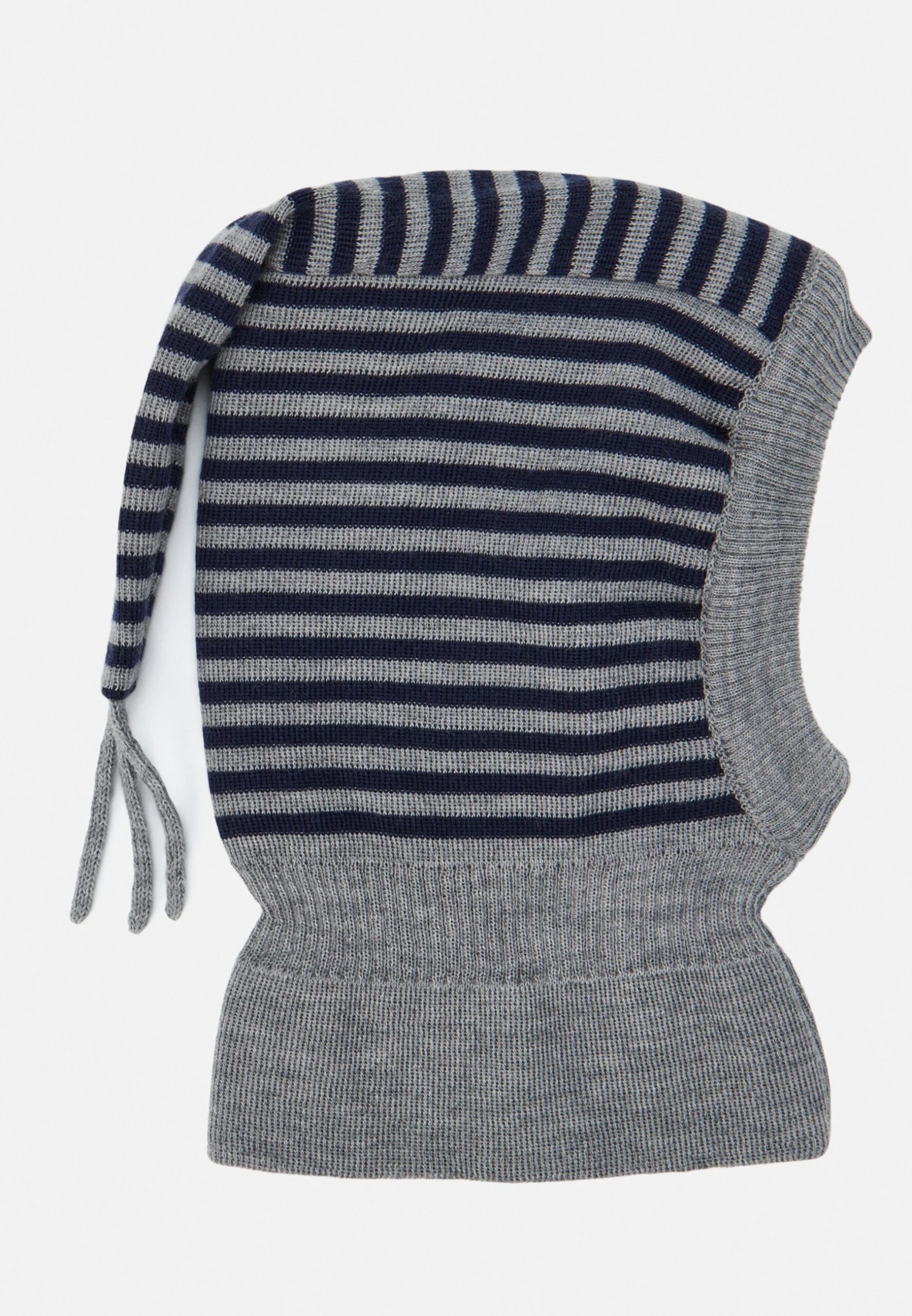 Maximo Stripe Tail Balaclava Unisex - Beanie - Graumeliert/Marine 2 Maximo Stripe Tail Balaclava Unisex - Beanie - Graumeliert/Marine - Image 2