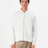 Selected Homme SLHMIKE LIGHT FULL ZIP - Cardigan - Egret