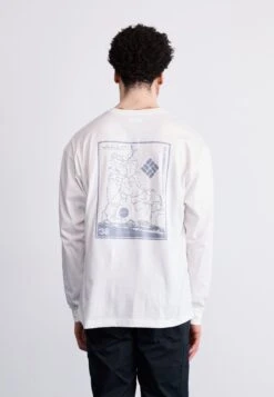 Columbia BUTTE GRAPHIC TEE - Long Sleeved Top - White