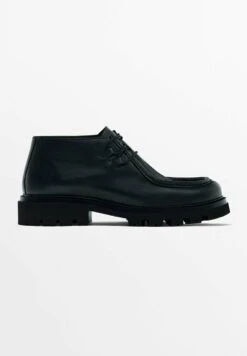 Massimo Dutti Moc Toe- Lace-Up Ankle Boots - Black -Zalando UK-Outlet 91c8fd0d549d42f9aa2f98848e585fbe