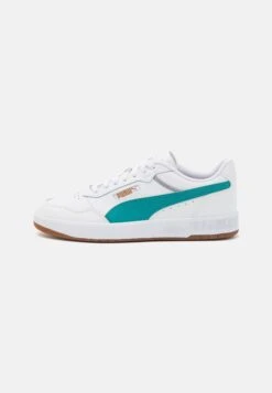 Puma Court Ultra Unisex - Trainers - White/Green Lagoon/Gold