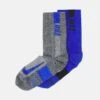 Nike Performance 2 Pack - Sports Socks - Lt Bone Black/Hyper Royal