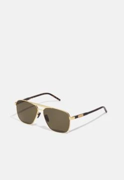 Gucci Unisex - Sunglasses - Gold/Havana/Green