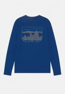 Patagonia Boys Graphic - Long Sleeved Top - Steam Blue