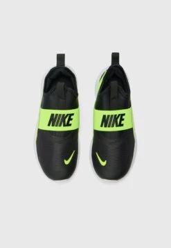 Nike Performance FLEX RUNNER 4 UNISEX - Road Running Shoes - Black/volt/white -Zalando UK-Outlet 96d47659ab8f4f05a1548751da12db03