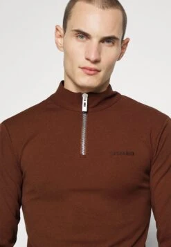 Han Kjøbenhavn Logo Half Zip Sharp Long Sleeve - Long Sleeved Top - Brown -Zalando UK-Outlet 97a6446db5d24f01b9f870365b5b04f7