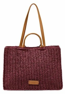 ESPRIT Ll_Fsc_Revashop - Tote Bag - Bordeaux Red