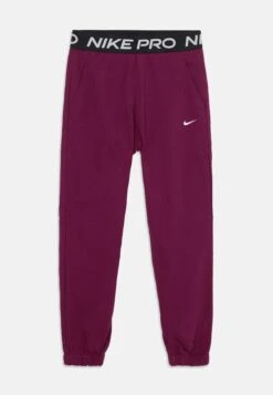 Nike Performance UNISEX - Tracksuit Bottoms - Bordeaux/black/white