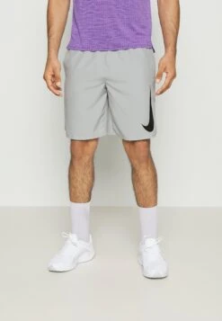 Nike Performance M Df Chlnger 9Ul Hbr - Sports Shorts - Light Smoke Grey/Black