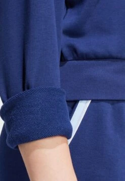 Adidas Sportswear ESSENTIALS COLOR POP CROP QUARTER-ZIP TRACK - Sweatshirt - Dark Blue -Zalando UK-Outlet 99133a3b14fc40b8adaa8dc2ed8920be