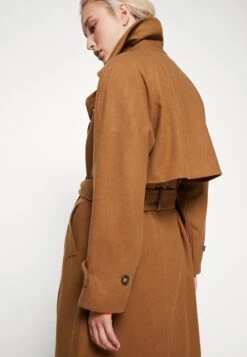 WEEKDAY Travis Wool Coat - Classic Coat - Brown Dark -Zalando UK-Outlet 998c881a93354dd797fc8e2cea562294