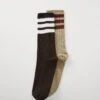 Adidas Originals UNISEX 2 PACK - Socks - Trace Khaki/dark Brown