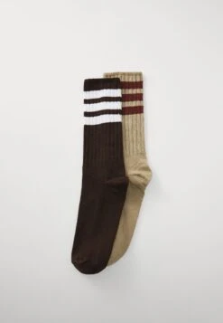 Adidas Originals UNISEX 2 PACK - Socks - Trace Khaki/dark Brown