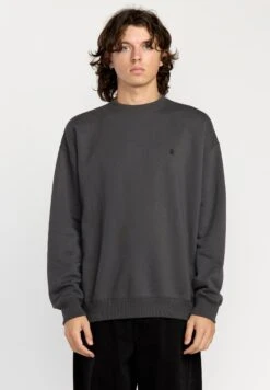 Volcom SINGLE STONE CREW - Sweatshirt - Asphalt Black