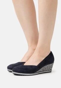 Tamaris Wedges - Navy