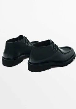 Massimo Dutti Moc Toe- Lace-Up Ankle Boots - Black -Zalando UK-Outlet 9aaab995166c4d5293277f269e8d8a48