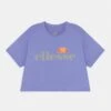 Ellesse Serela Cropped Tee Unisex - Print T-Shirt - Purple
