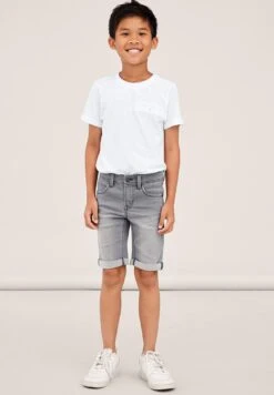 NAME IT Nkmsofus Long - Denim Shorts - Medium Grey Denim