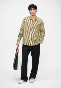 UNISEX - Shirt - Burnt Aubergine/yellow