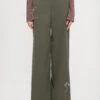RODEBJER NORA EMBROIDERY - Trousers - Dark Moss