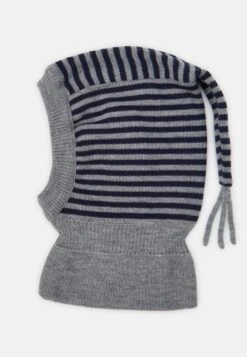 Maximo Stripe Tail Balaclava Unisex - Beanie - Graumeliert/Marine