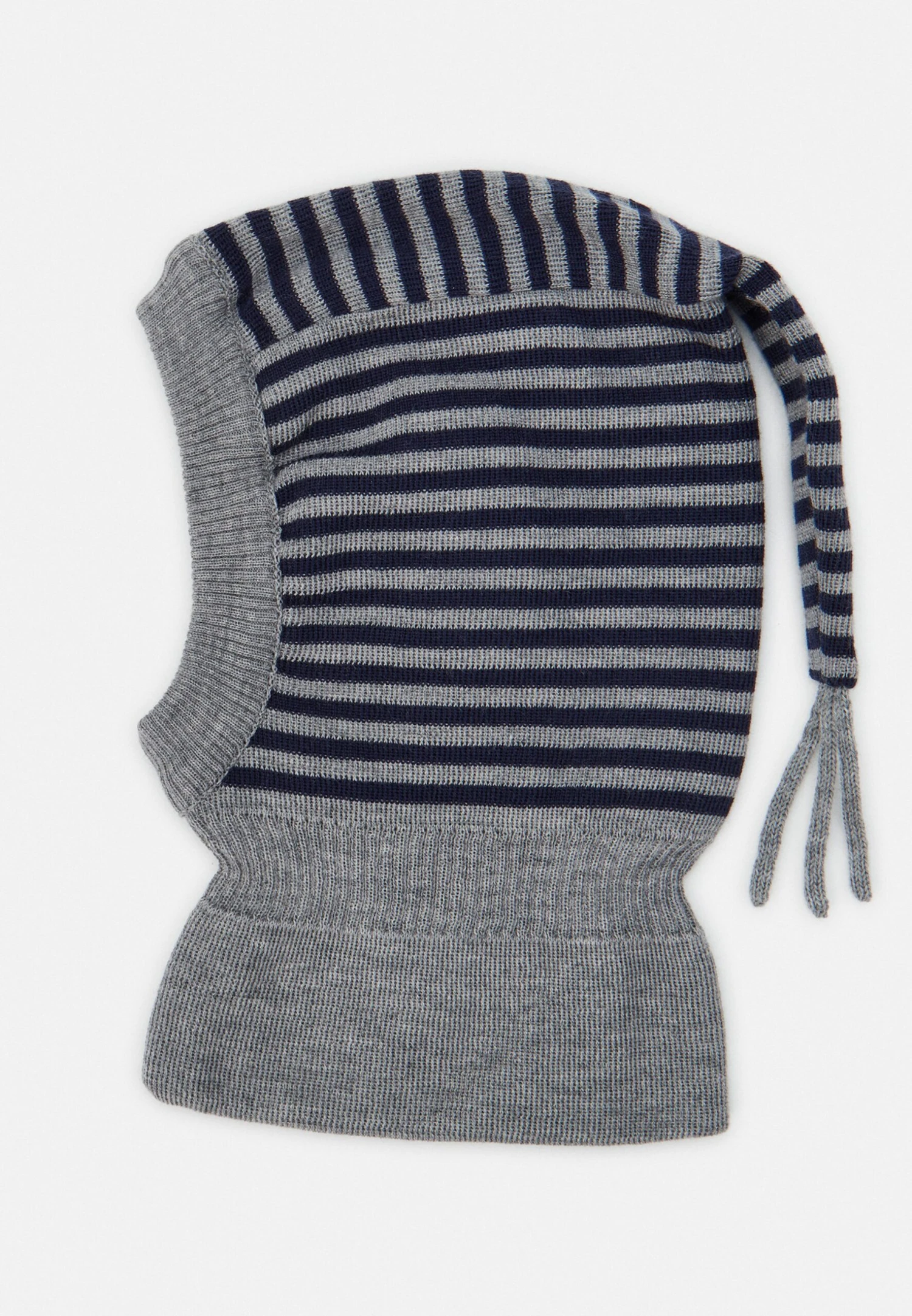 Maximo Stripe Tail Balaclava Unisex - Beanie - Graumeliert/Marine 1 Maximo Stripe Tail Balaclava Unisex - Beanie - Graumeliert/Marine