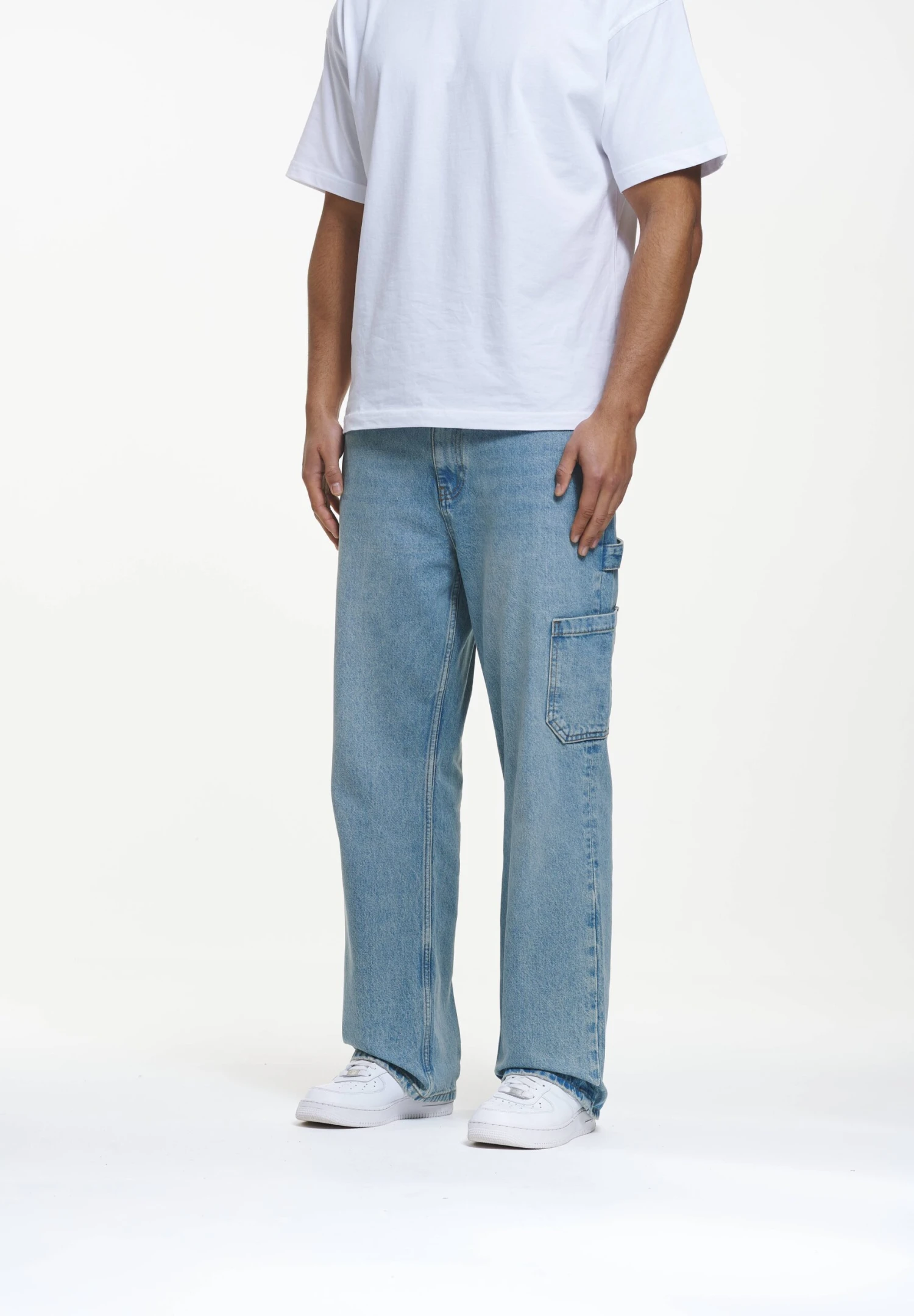 ELADAN WORKER BAGGY - Baggy Jeans - Sand Blue 1 ELADAN WORKER BAGGY - Baggy Jeans - Sand Blue