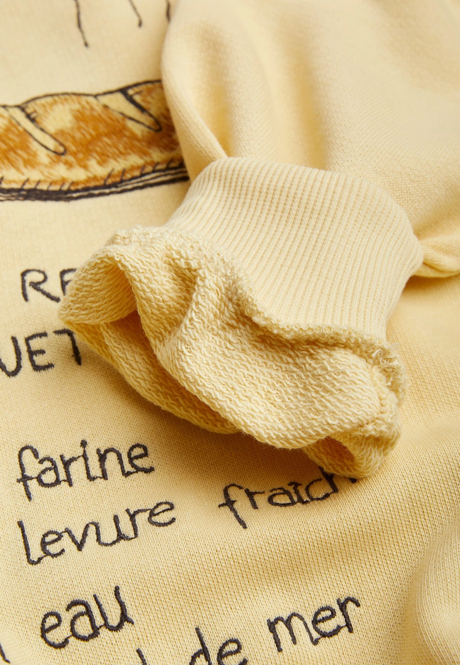 Mini Rodini Baguette Collar Unisex - Sweatshirt - Yellow 4 Mini Rodini Baguette Collar Unisex - Sweatshirt - Yellow - Image 4
