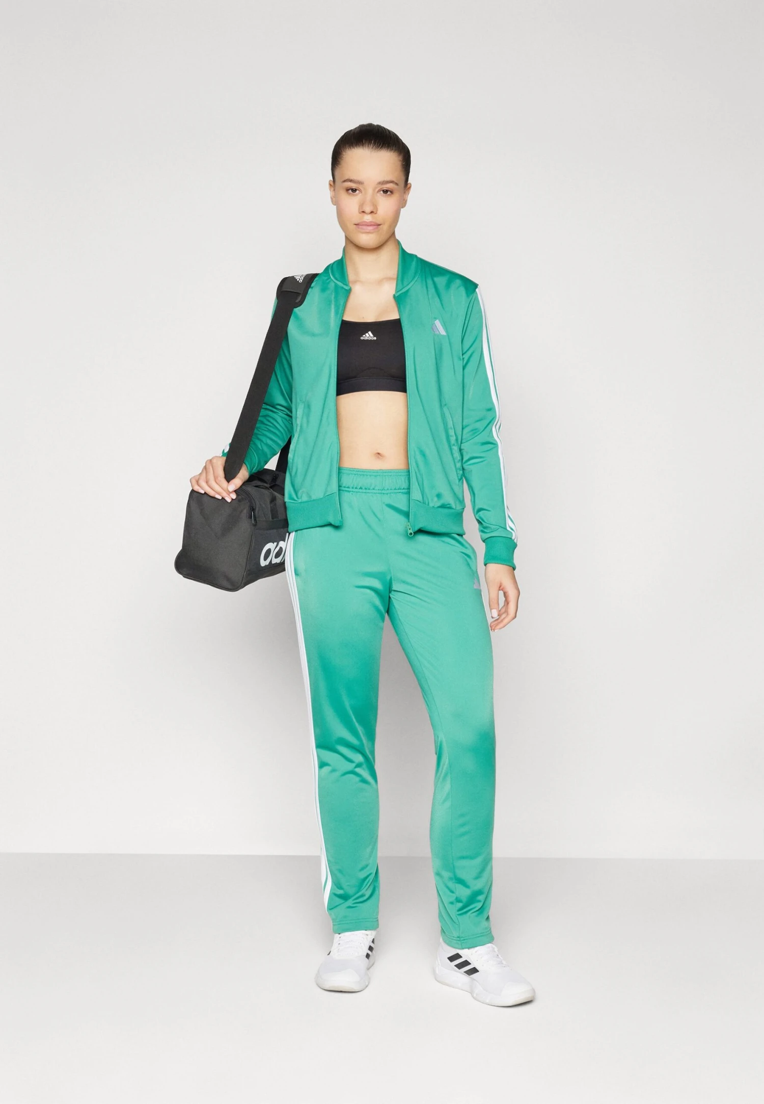 Adidas Sportswear SET - Tracksuit - Semi Court Green 2 Adidas Sportswear SET - Tracksuit - Semi Court Green - Image 2