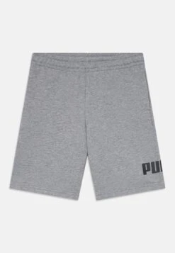 Puma LOGO UNISEX - Sports Shorts - Medium Gray Heather