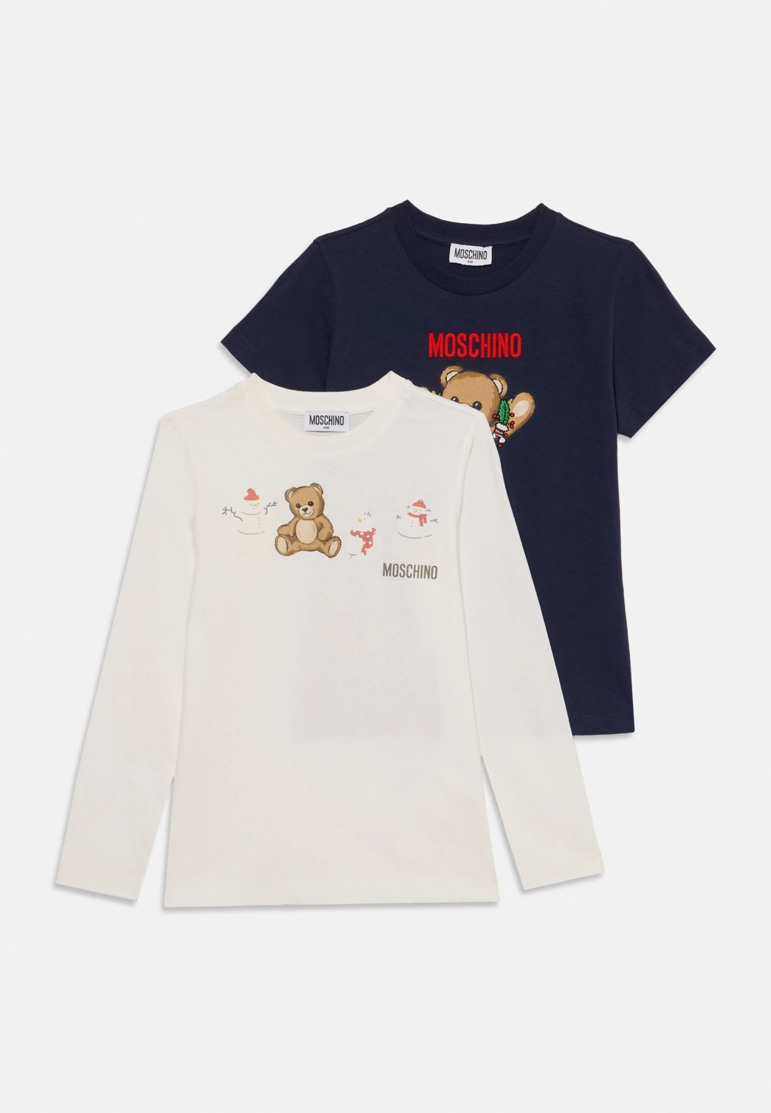 MOSCHINO GIFT UNISEX SET - Long Sleeved Top - Cloud/blue Navy 1 MOSCHINO GIFT UNISEX SET - Long Sleeved Top - Cloud/blue Navy