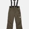 The North Face TEEN SNOWQUEST SUSPENDER PANT UNISEX - Ski Pants - New Taupe Green